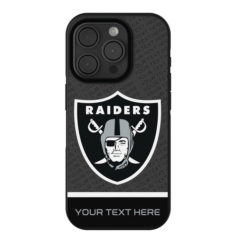 Las Vegas Raiders Personalized EndZone Plus iPhone Bump Phone Case for Apple iPhone