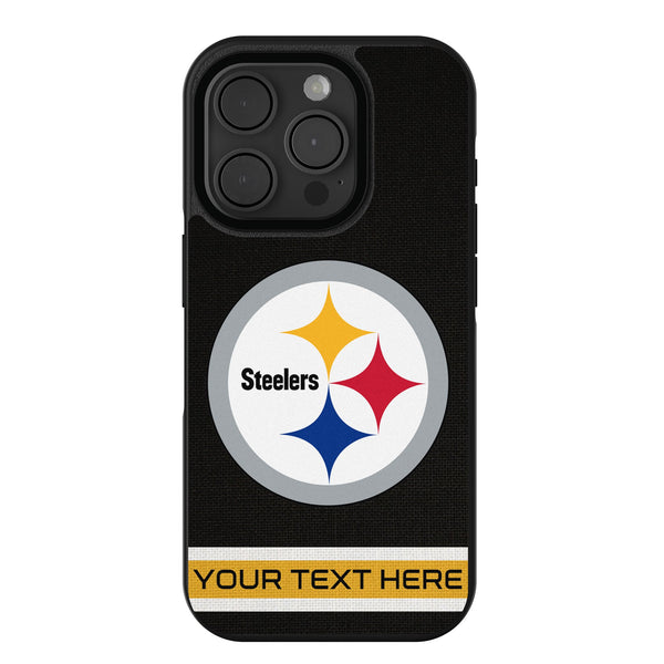 Pittsburgh Steelers Personalized Stripe iPhone Bump Phone Case for Apple iPhone