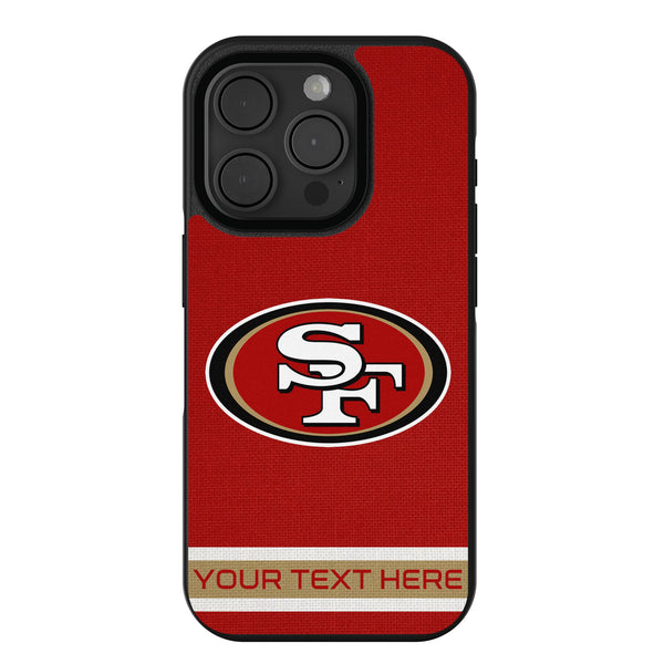 San Francisco 49ers Personalized Stripe iPhone Bump Phone Case for Apple iPhone