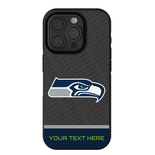 Seattle Seahawks Personalized EndZone Plus iPhone Bump Phone Case for Apple iPhone