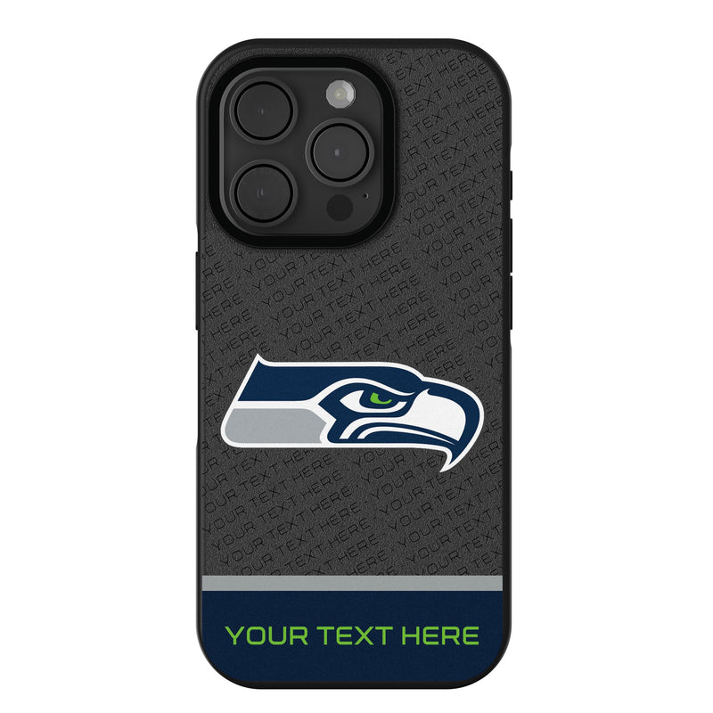 Seattle Seahawks Personalized EndZone Plus iPhone Bump Phone Case for Apple iPhone