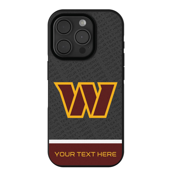 Washington Commanders Personalized EndZone Plus iPhone Bump Phone Case for Apple iPhone
