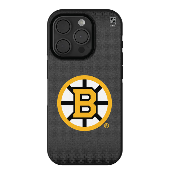 Boston Bruins Linen iPhone Bump Phone Case for Apple iPhone