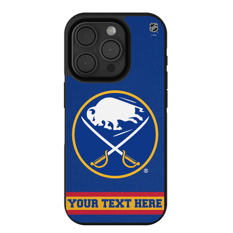 Buffalo Sabres Personalized Stripe iPhone Bump Phone Case for Apple iPhone