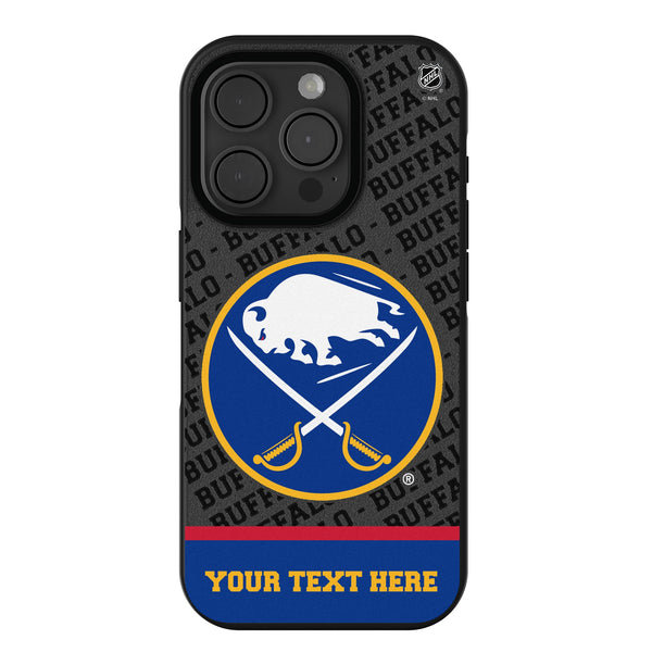 Buffalo Sabres Personalized EndZone Plus iPhone Bump Phone Case for Apple iPhone
