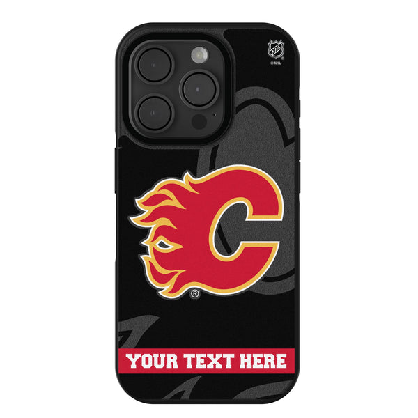 Calgary Flames Personalized Tilt iPhone Bump Phone Case for Apple iPhone
