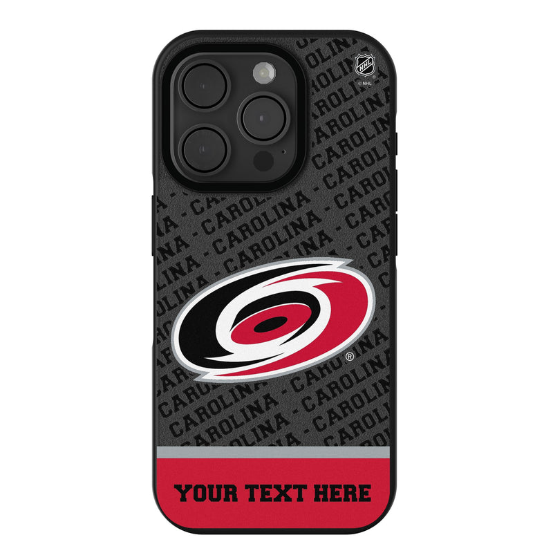 Carolina Hurricanes Personalized EndZone Plus iPhone Bump Phone Case for Apple iPhone