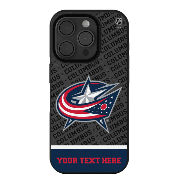 Columbus Blue Jackets Personalized EndZone Plus iPhone Bump Phone Case for Apple iPhone