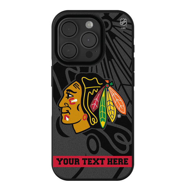 Chicago Blackhawks Personalized Tilt iPhone Bump Phone Case for Apple iPhone