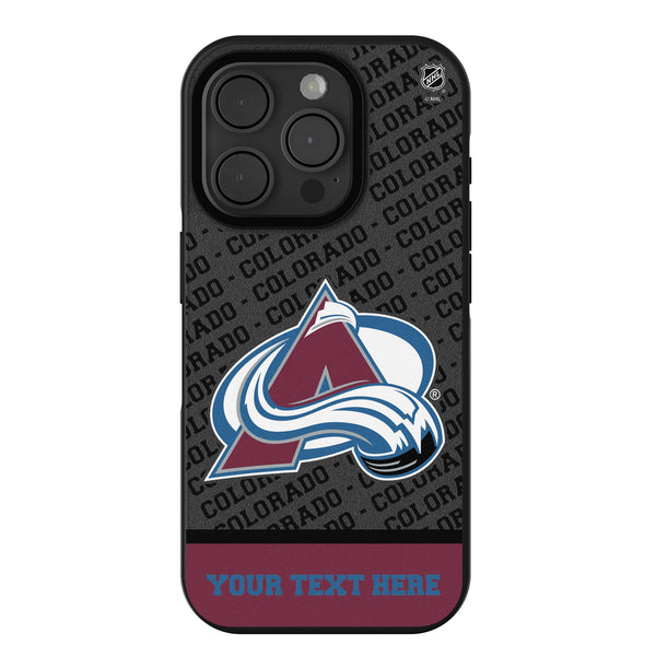 Colorado Avalanche Personalized EndZone Plus iPhone Bump Phone Case for Apple iPhone
