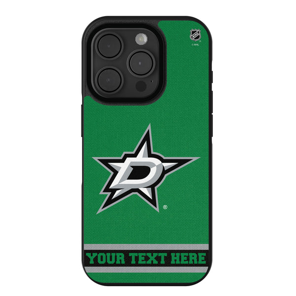 Dallas Stars Personalized Stripe iPhone Bump Phone Case for Apple iPhone
