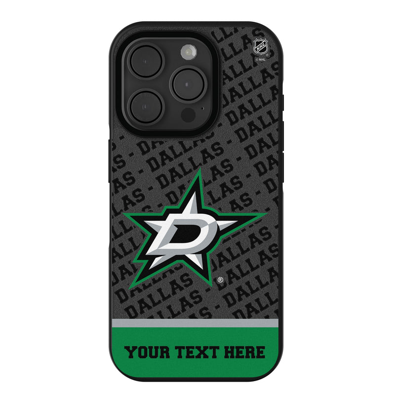 Dallas Stars Personalized EndZone Plus iPhone Bump Phone Case for Apple iPhone