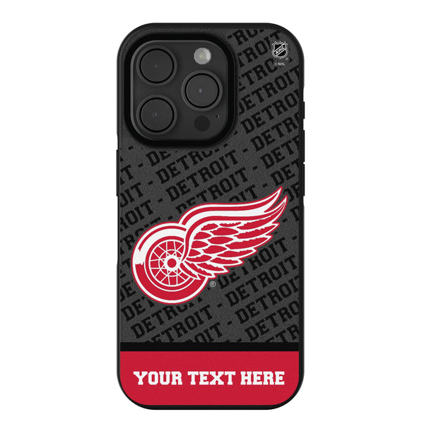 Detroit Red Wings Personalized EndZone Plus iPhone Bump Phone Case for Apple iPhone