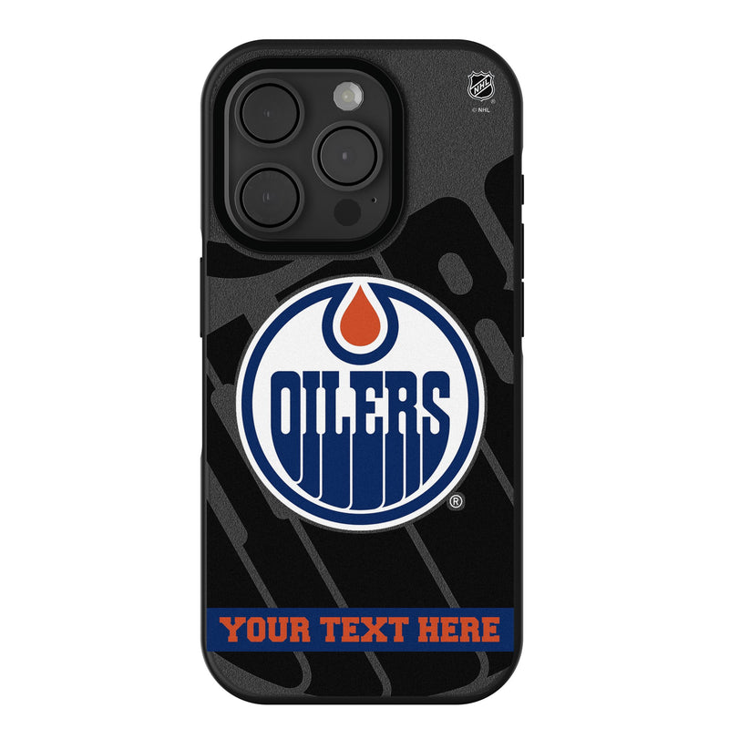 Edmonton Oilers Personalized Tilt iPhone Bump Phone Case for Apple iPhone