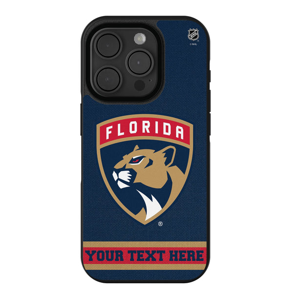 Florida Panthers Personalized Stripe iPhone Bump Phone Case for Apple iPhone