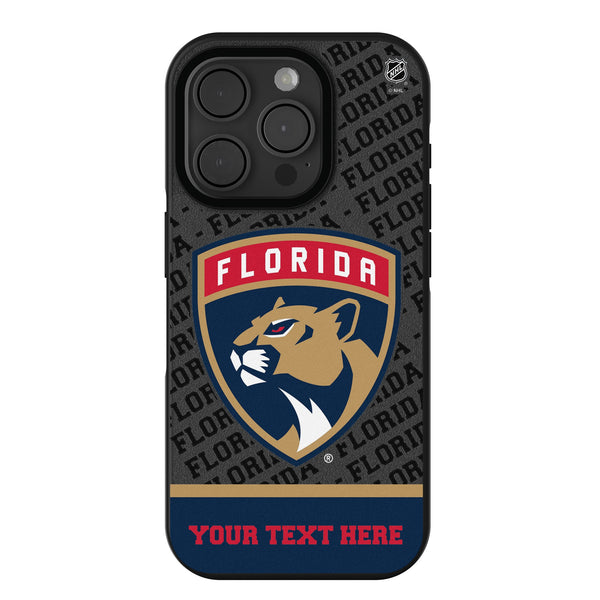 Florida Panthers Personalized EndZone Plus iPhone Bump Phone Case for Apple iPhone
