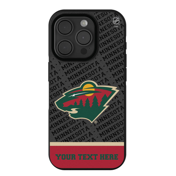 Minnesota Wild Personalized EndZone Plus iPhone Bump Phone Case for Apple iPhone
