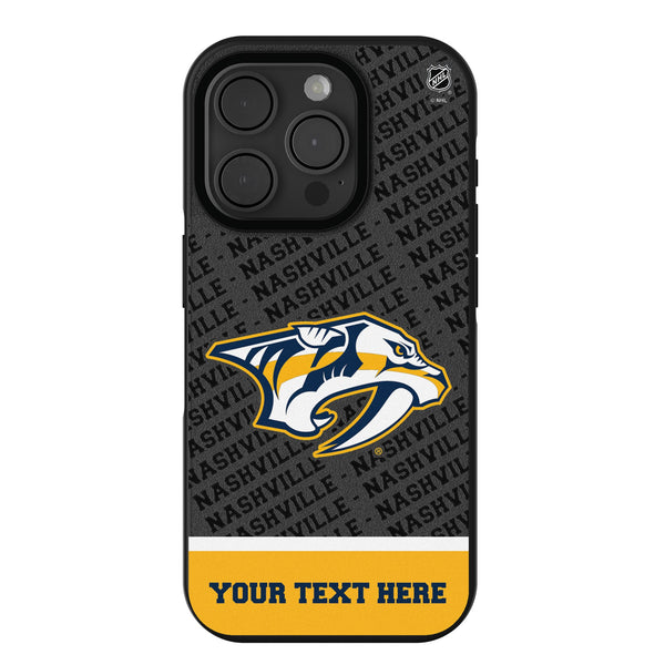 Nashville Predators Personalized EndZone Plus iPhone Bump Phone Case for Apple iPhone