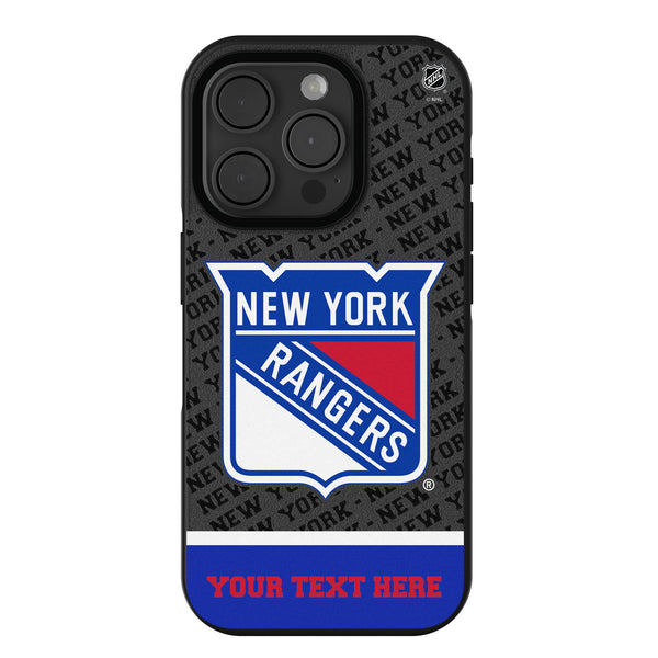 New York Rangers Personalized EndZone Plus iPhone Bump Phone Case for Apple iPhone