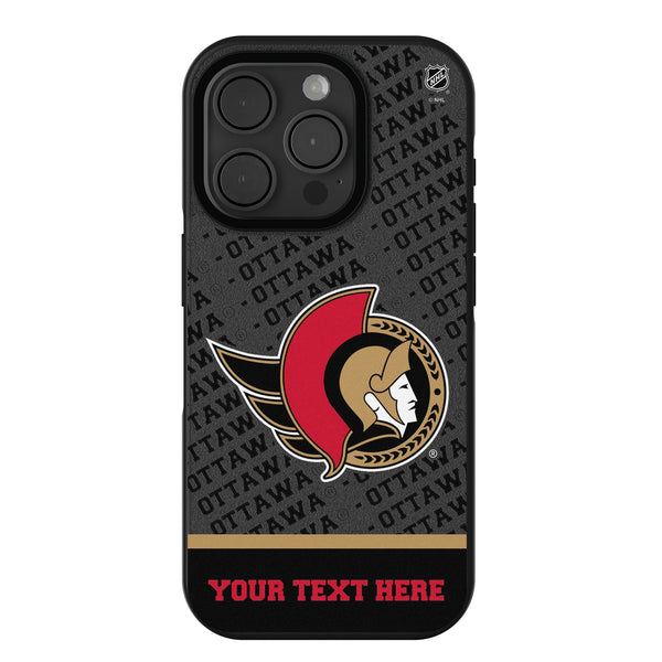 Ottawa Senators Personalized EndZone Plus iPhone Bump Phone Case for Apple iPhone