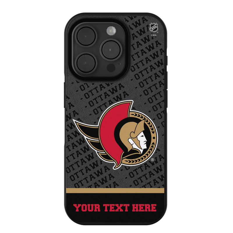 Ottawa Senators Personalized EndZone Plus iPhone Bump Phone Case for Apple iPhone