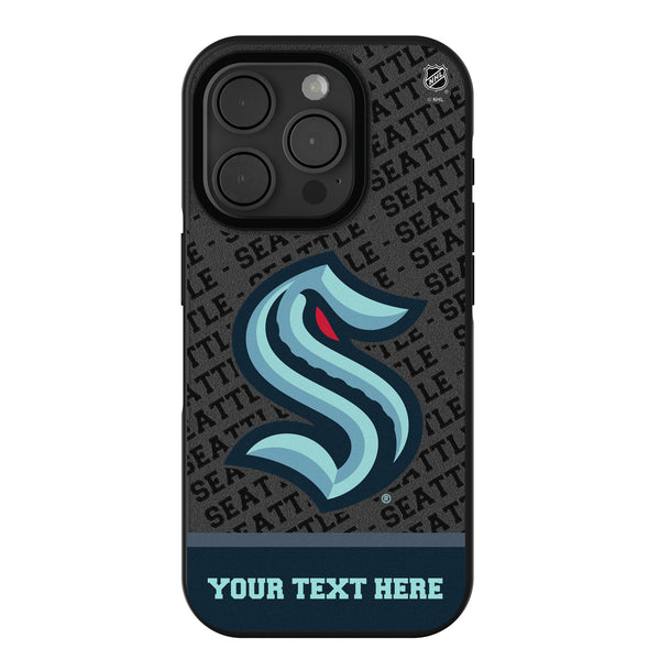 Seattle Kraken Personalized EndZone Plus iPhone Bump Phone Case for Apple iPhone