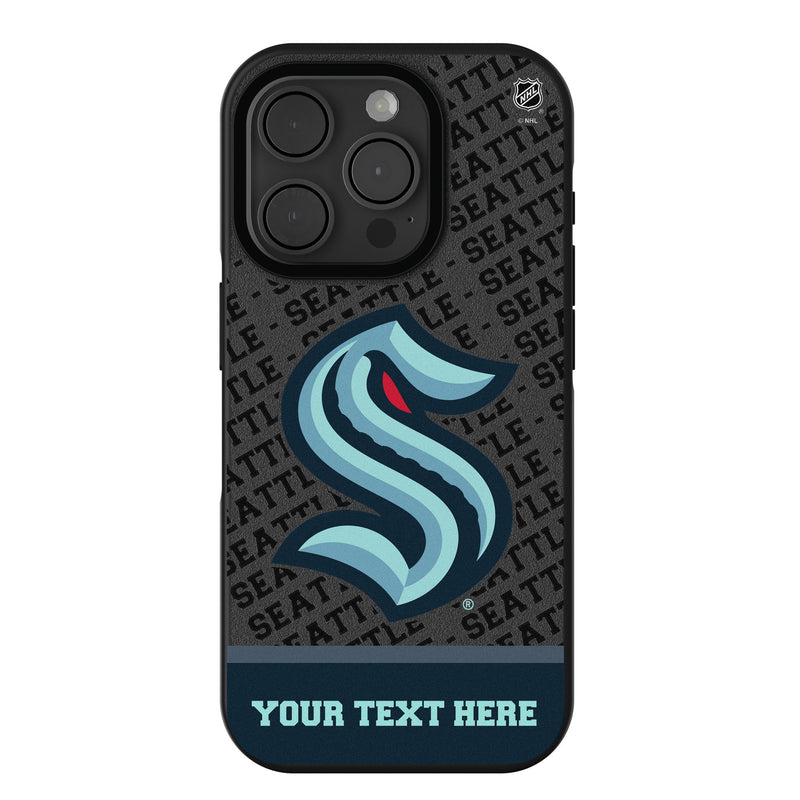 Seattle Kraken Personalized EndZone Plus iPhone Bump Phone Case for Apple iPhone