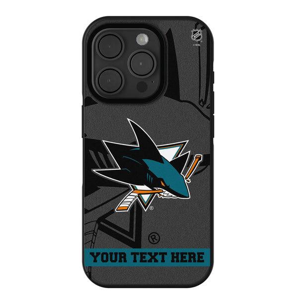 San Jose Sharks Personalized Tilt iPhone Bump Phone Case for Apple iPhone
