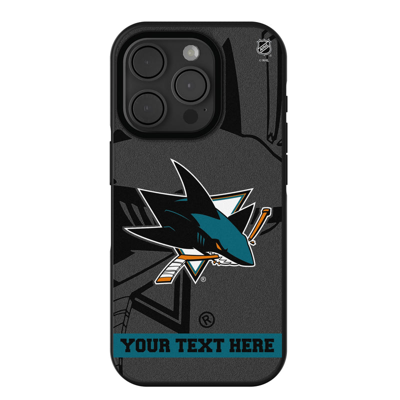 San Jose Sharks Personalized Tilt iPhone Bump Phone Case for Apple iPhone