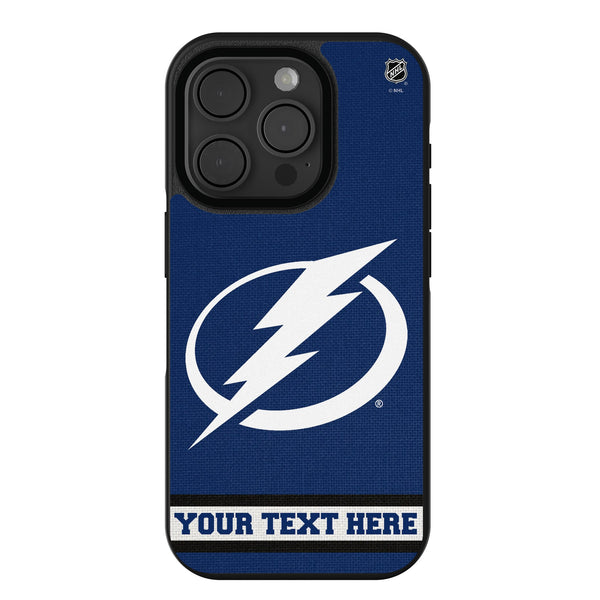 Tampa Bay Lightning Personalized Stripe iPhone Bump Phone Case for Apple iPhone