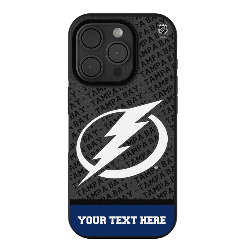 Tampa Bay Lightning Personalized EndZone Plus iPhone Bump Phone Case for Apple iPhone