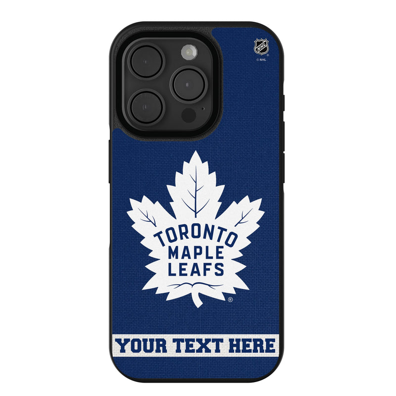 Toronto Maple Leafs Personalized Stripe iPhone Bump Phone Case for Apple iPhone