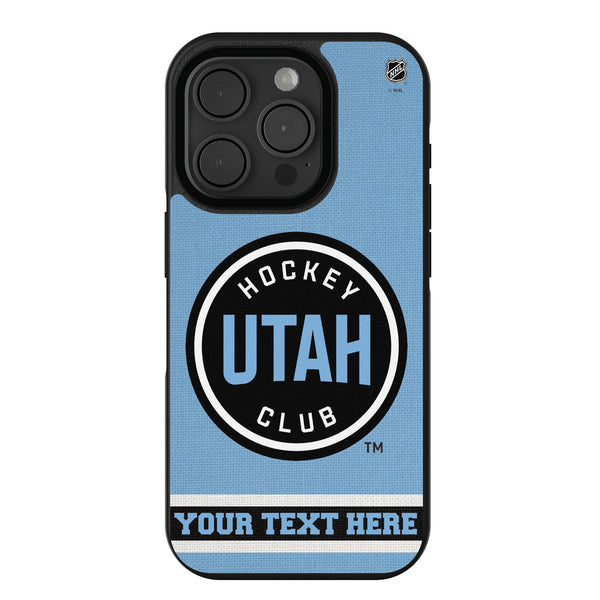 Utah Hockey Club Personalized Stripe iPhone Bump Phone Case for Apple iPhone