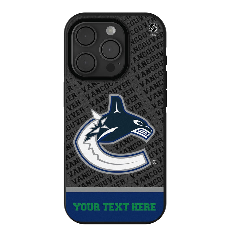 Vancouver Canucks Personalized EndZone Plus iPhone Bump Phone Case for Apple iPhone