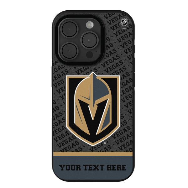 Vegas Golden Knights Personalized EndZone Plus iPhone Bump Phone Case for Apple iPhone