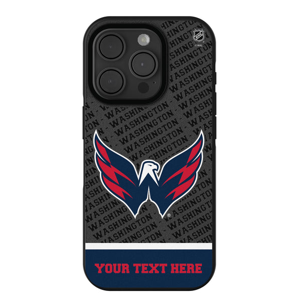 Washington Capitals Personalized EndZone Plus iPhone Bump Phone Case for Apple iPhone