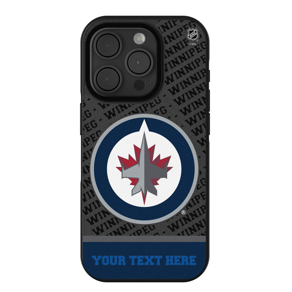 Winnipeg Jets Personalized EndZone Plus iPhone Bump Phone Case for Apple iPhone