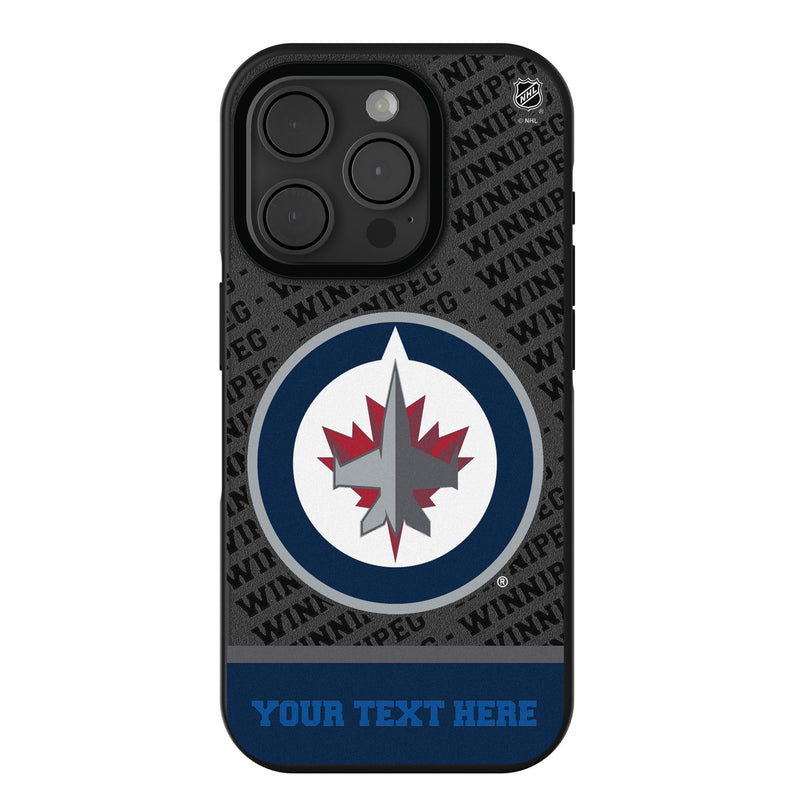 Winnipeg Jets Personalized EndZone Plus iPhone Bump Phone Case for Apple iPhone