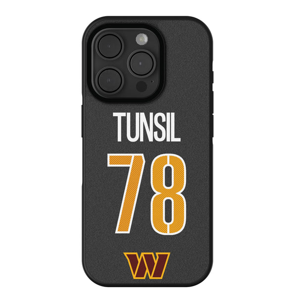 Laremy Tunsil Washington Commanders 78 Game Tactic iPhone Bump Phone Case for Apple iPhone