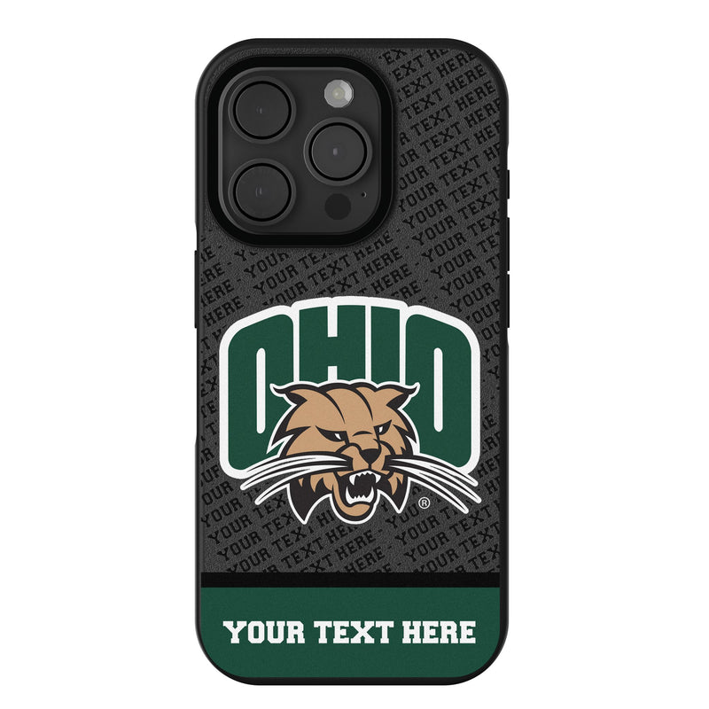 Ohio University Bobcats Personalized EndZone Plus iPhone Bump Phone Case for Apple iPhone