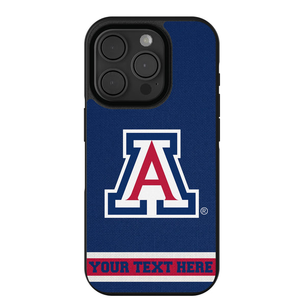 University of Arizona Wildcats Personalized Stripe iPhone Bump Phone Case for Apple iPhone