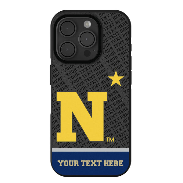 United State Naval Academy Midshipmen Personalized EndZone Plus iPhone Bump Phone Case for Apple iPhone