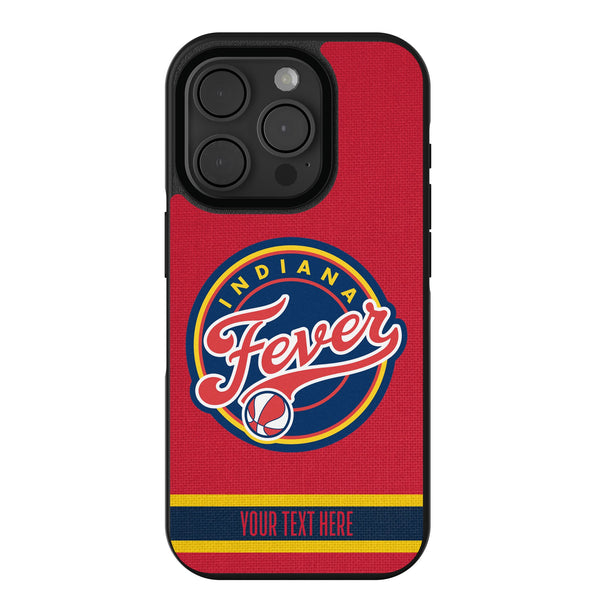 Indiana Fever Personalized Stripe iPhone Bump Phone Case for Apple iPhone