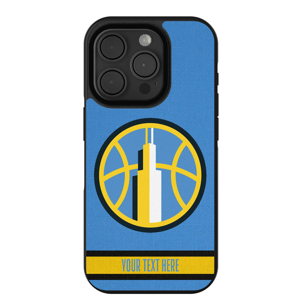 Chicago Sky Personalized Stripe iPhone Bump Phone Case for Apple iPhone