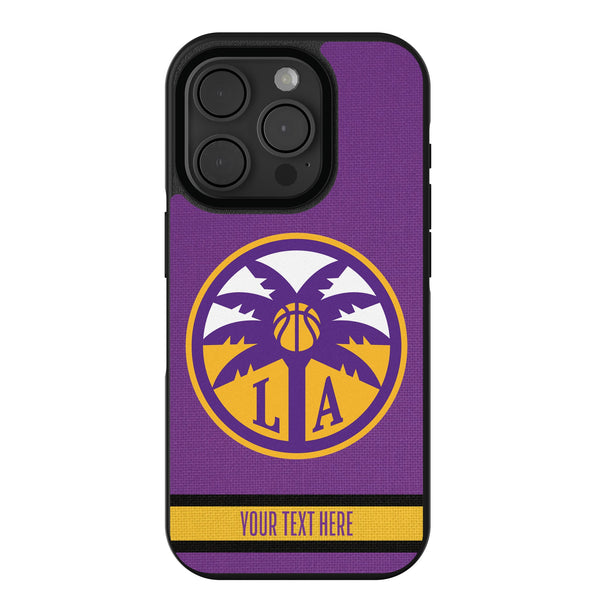 Los Angeles Sparks Personalized Stripe iPhone Bump Phone Case for Apple iPhone