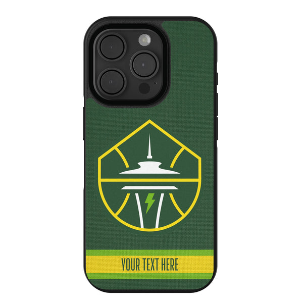Seattle Storm Personalized Stripe iPhone Bump Phone Case for Apple iPhone