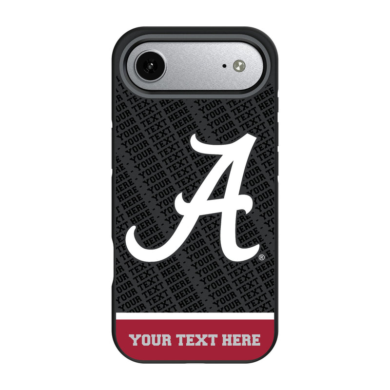 University of Alabama Crimson Tide Script A Personalized EndZone Plus iPhone Bump Phone Case for Apple iPhone