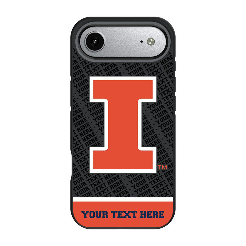 University of Illinois Fighting Illini Personalized EndZone Plus iPhone Bump Phone Case for Apple iPhone