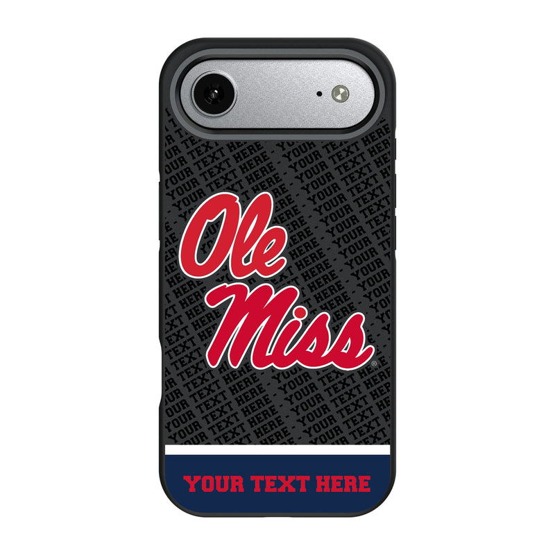 University of Mississippi Rebels Personalized EndZone Plus iPhone Bump Phone Case for Apple iPhone