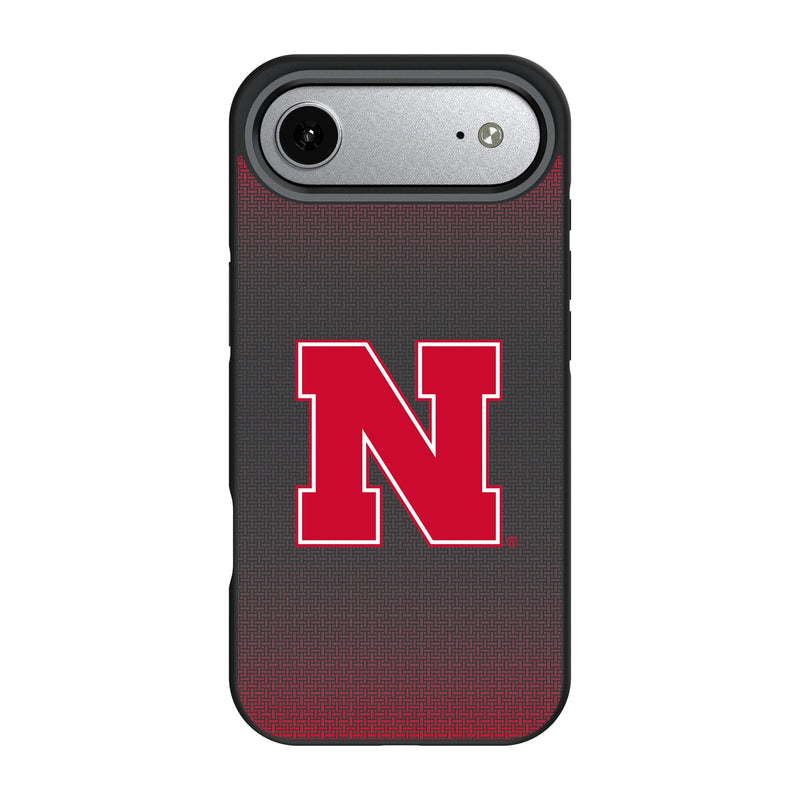 University of Nebraska Huskers Block N Linen iPhone Bump Phone Case for Apple iPhone